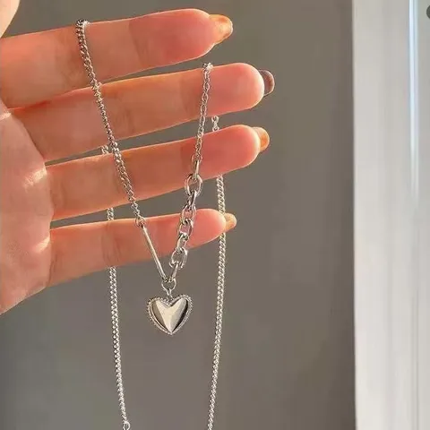 Premium Korean Heart Pendant Necklace