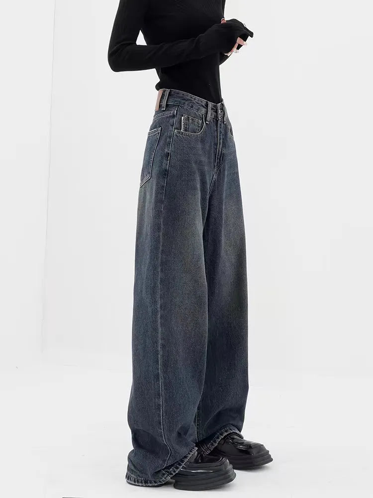 Aesthetic Black Baggy Denim Jeans | Y2K Streetwear Style 🖤