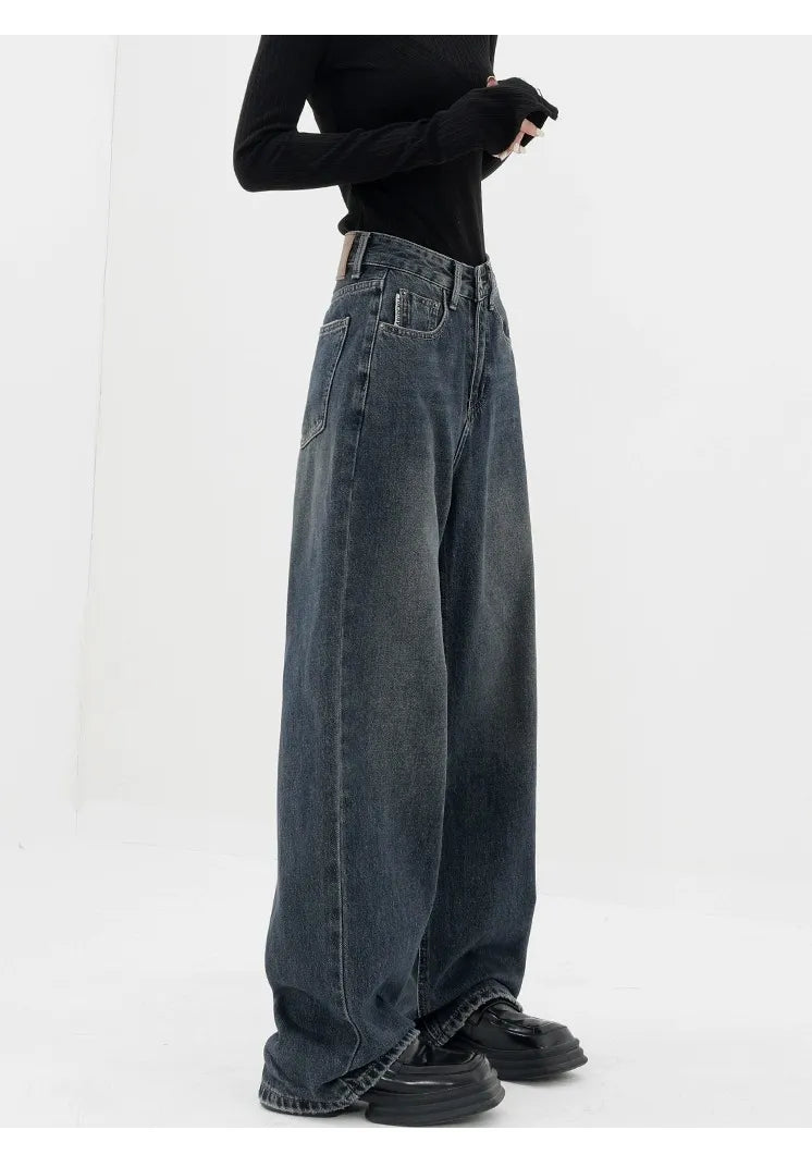 Aesthetic Black Baggy Denim Jeans | Y2K Streetwear Style 🖤