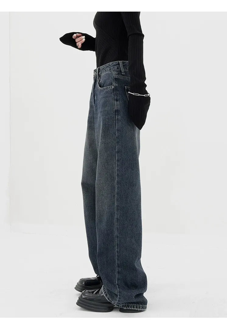 Aesthetic Black Baggy Denim Jeans | Y2K Streetwear Style 🖤
