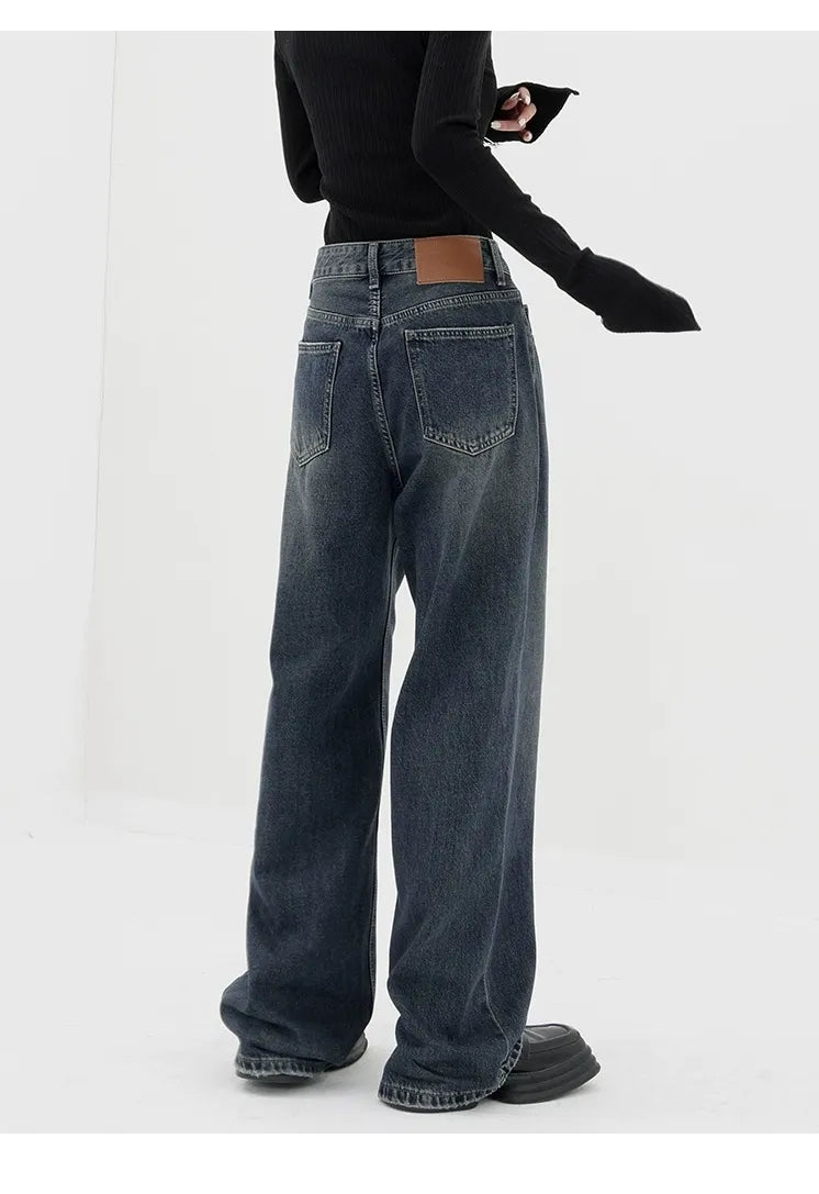 Aesthetic Black Baggy Denim Jeans | Y2K Streetwear Style 🖤