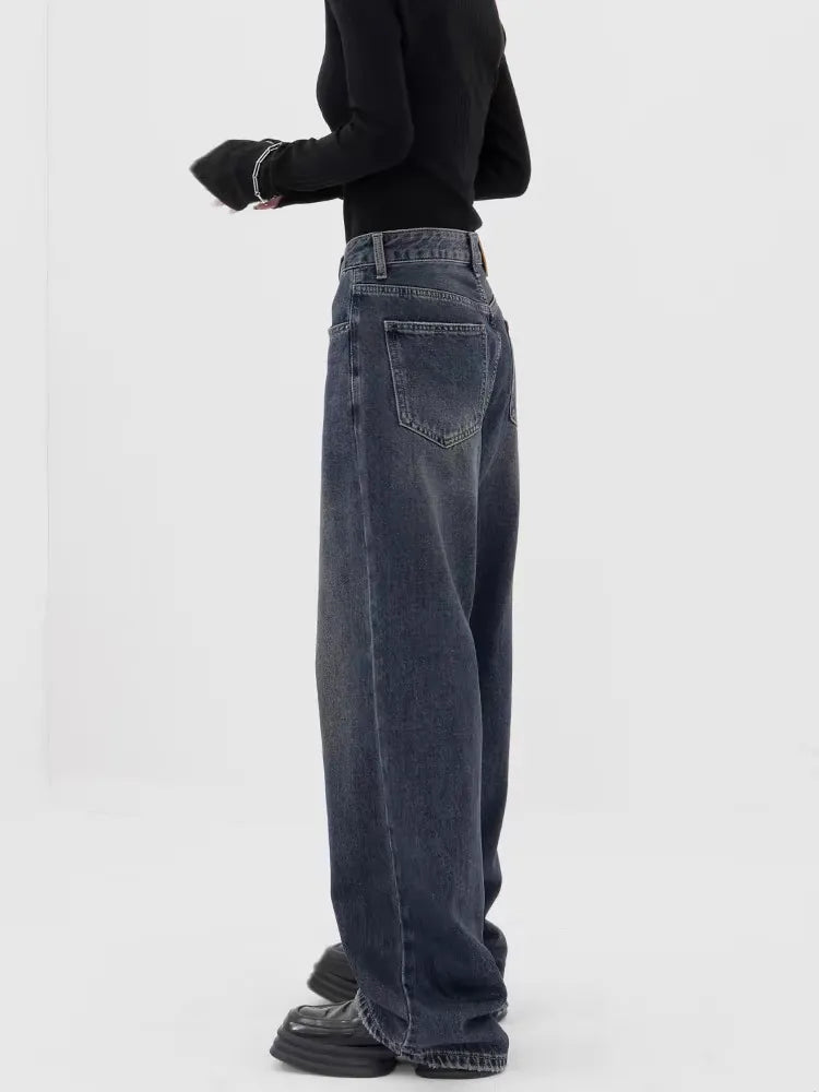 Aesthetic Black Baggy Denim Jeans | Y2K Streetwear Style 🖤