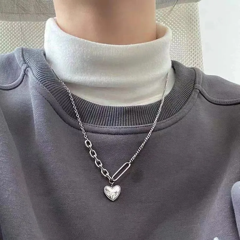 Premium Korean Heart Pendant Necklace