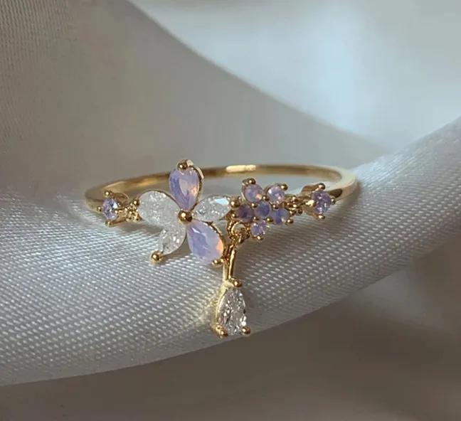 Enchanted Blossom Adjustable Rings 💍✨️