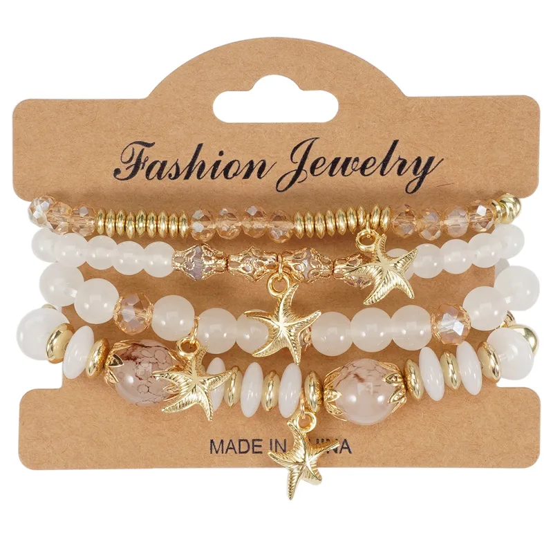 Seaside Star Charm Bracelet Set 🌊🐚✨️